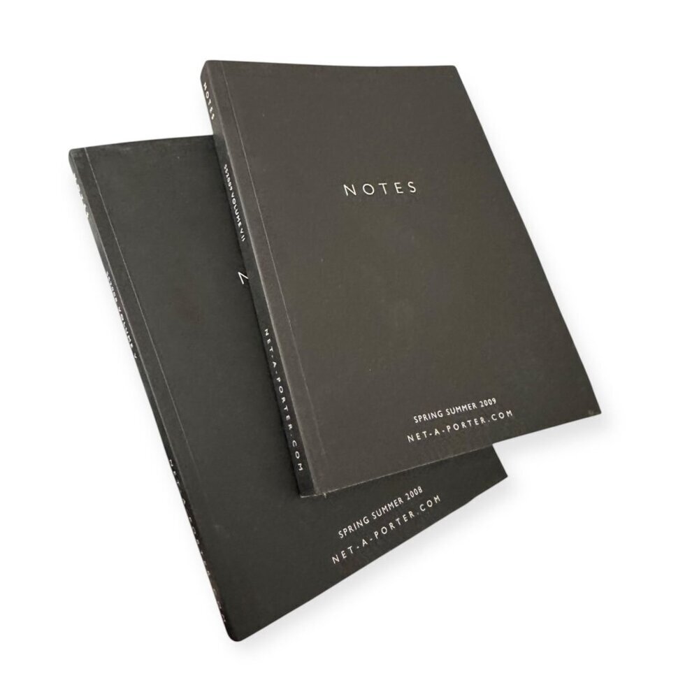 Set of 2 NET-A-PORTER NOTES Magazines SS 2008 & SS 2009 Rare Fashion Collectible